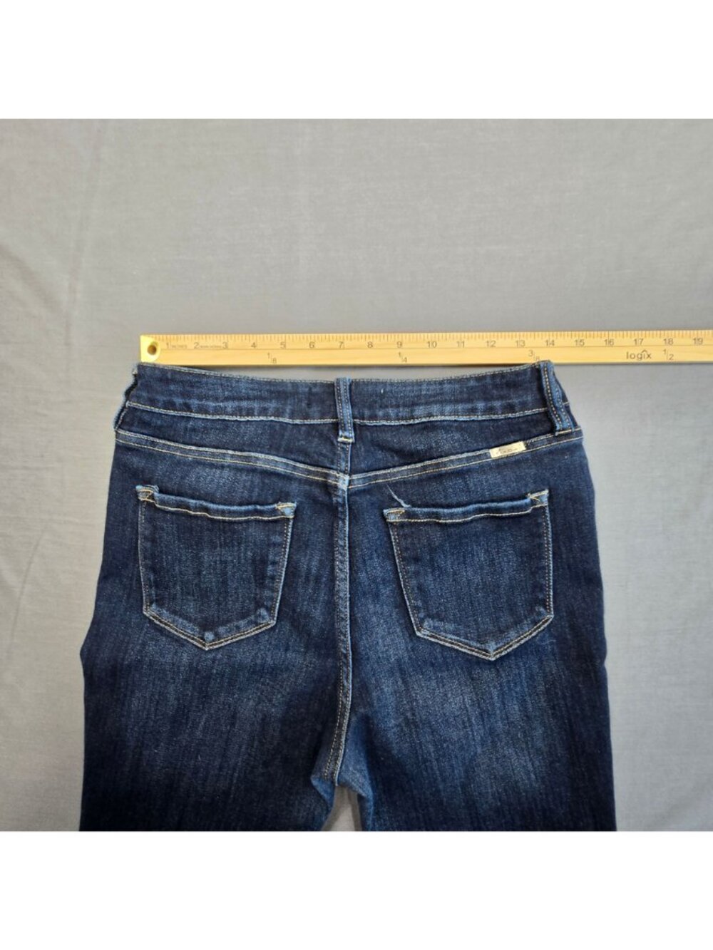 KanCan Curvy Womens Skinny Jeans Size 11/29 Medium Wash Button-Fly Stretch Denim - Picture 6 of 6